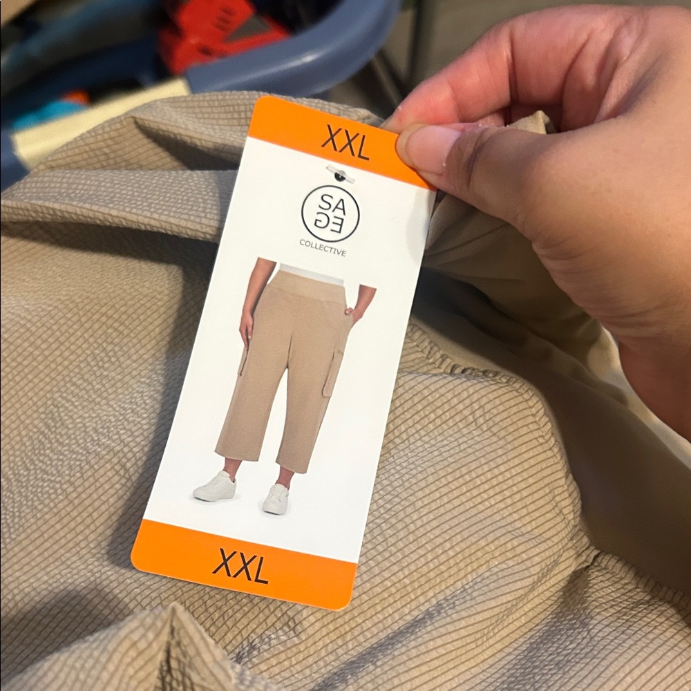 SAGE Collective Women's Wide Leg Pants - Tan